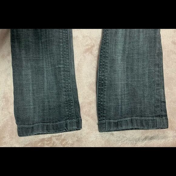 Free People Mid Rise Grey Wash Straight Leg Jeans 27 - Picture 5 of 8